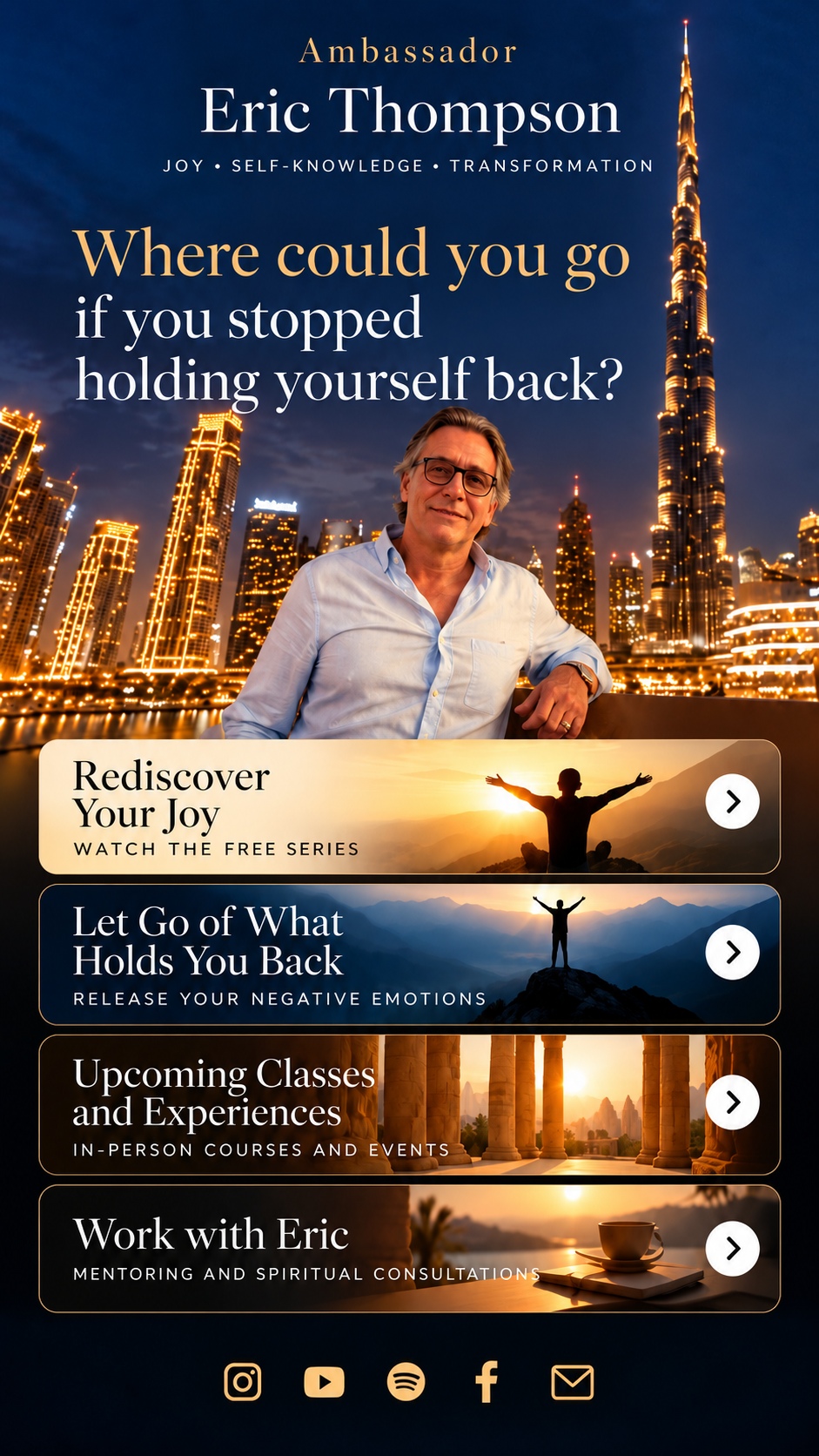 Ambassador Eric Thompson — Joy, Self-Knowledge, Transformation